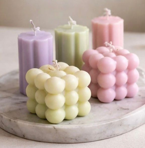 Bubble Cube Soy Wax Candles