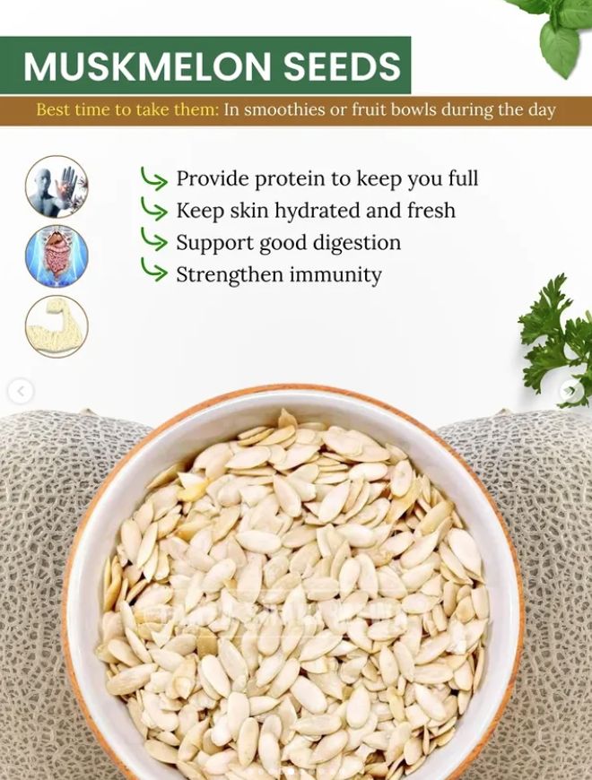 Premium Muskmelon Seeds (Kharbuja Magaj) – Fresh, Crunchy & Protein-Rich Healthy Seeds 500g