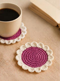 crochet flower coasters (Pack of 2)