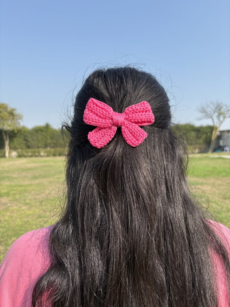 Wool Bow Hair Clip (Pack of 2)
