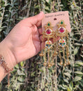Gold Plated Kashmiri Long Dangler Earrings for Women