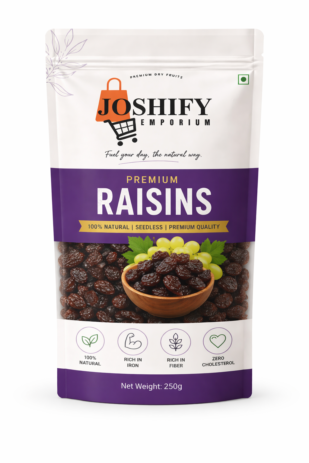 Premium Natural Raisins (Kishmish) – Sweet, Juicy & Nutrient-Rich Dry Fruits 1Kg